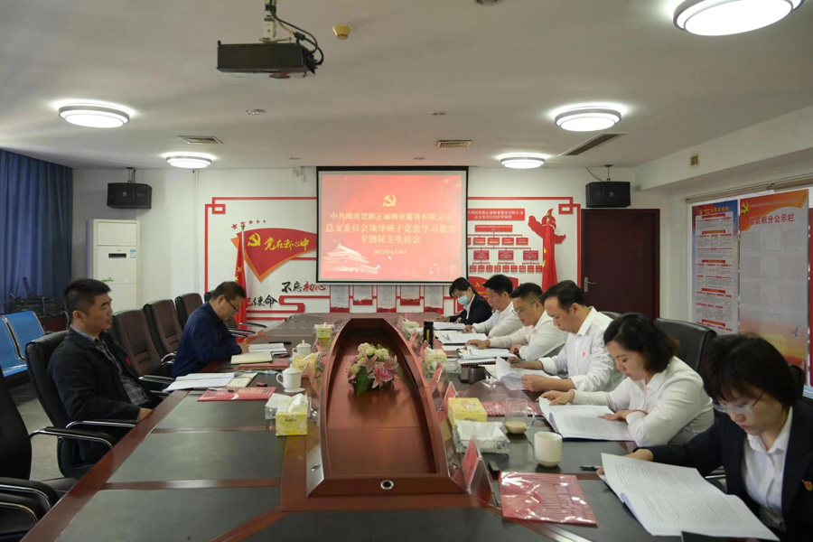 公司召開黨史學(xué)習(xí)教育專題民主生活會