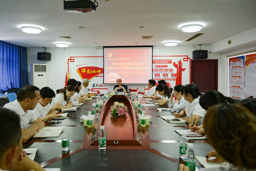 集團公司黨委委員、紀(jì)委書記陳洪鵠到物業(yè)公司講黨課